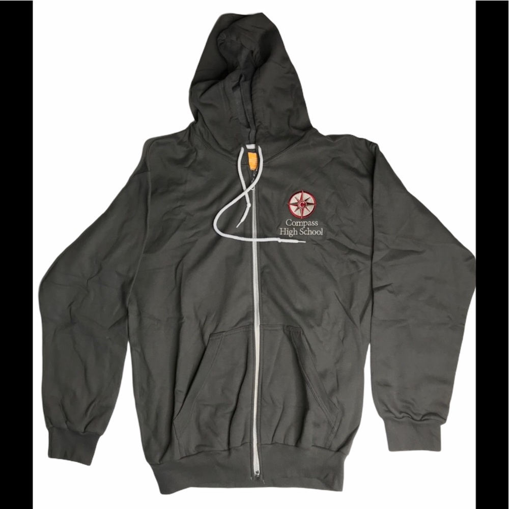 Compass High School zip up hooded sweater